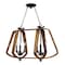 Maxim Lighting Road House 6-Light 36" Wide Barn Wood / Iron Ore Linear Pendant 20927BWIO - alternate 1